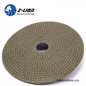 ZLION ZL-123E Almofadas de polimento de diamante galvanizadas flexíveis de 7 \