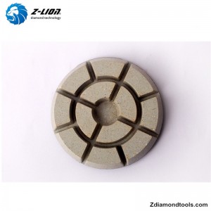 Almofadas de polimento de concreto de resina ZL-16KM com metal de enchimento