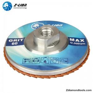 ZL-WMCY01 disco de polimento de alumínio com 4 diamantes com rosca para cerâmica, aço