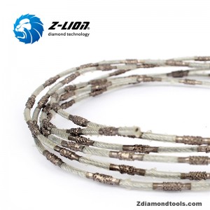 Serra de fio de corte de diamante ZL-SJ de 2,0 mm para corte de ônix de pedra